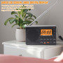 Radio Dab Portable, avec Casque, AM/FM, SW, écran LCD, Fonctionne sur Batterie, Alarme, minuterie de Mise en Veille, 36 prérégla