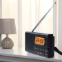 Radio Dab Portable, avec Casque, AM/FM, SW, écran LCD, Fonctionne sur Batterie, Alarme, minuterie de Mise en Veille, 36 prérégla