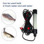 WESLITE 12V-24V 20W Lumière Verte Submersible pour Nocturne Pêche 126 SMD Lampe de Détecteur de Poisson Sous-marine Attirant la 