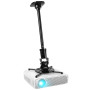 Duronic PB02XL Support pour Vidéoprojecteur Plafond Rotatif 360° Inclinable 180° Pivotant 180° Charge maximale de 10 kg Bras Ext