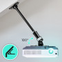Duronic PB02XL Support pour Vidéoprojecteur Plafond Rotatif 360° Inclinable 180° Pivotant 180° Charge maximale de 10 kg Bras Ext