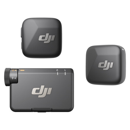 DJI Mic Mini (2 TX + 1 RX) pour la Gamme iPhone 15/16, Android et caméra, ultraléger, Audio Riche en détails, réduction de Bruit