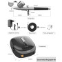 Oasser Kit Aérographe, Compresseur Aerographe Portable Rechargeable Haute Précision Mini Compresseur d'Air Pression Réglable pou