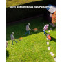 AOSU 2 Paquets 2K Camera Surveillance WiFi Exterieure sans Fil Camera Solaire WiFi Exterieur, 3MP 360°Panoramique PTZ, Vision Vo