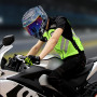 LVNRIDS Gilet de Sécurité Réfléchissant sans Manches pour Moto Homme Femme