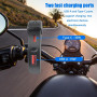 Intckwan Chargeur USB Moto 48W, 2 Ports (QC3.0 18W + PD3.0 30W) avec Interrupteur IP65, Prise USB-C 12-24V - Charge Rapide pour