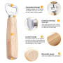 mizikuu Decapsuleur Biere, 10 Pièces Ouvre Bouteille avec Poignée en Bois Portable Cadeau Fête des pères Personnalisée Decapsule