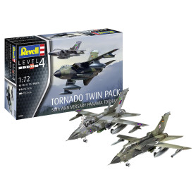 Revell Tornado 03801 Lot de 2 maquettes en plastique non construit/non peint à l'échelle 1/72 Couleur moulée Revell Tornado 03801 Lot de 2 maquettes en plastique non construit/non peint à l'échelle 1/72 Couleur moulée