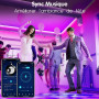 Keepsmile Ruban Led 30m (15mx2), Led Chambre Bluetooth, Bande Led Contrôlé par Télécommande APP, Guirlande Lumineuse Décoration 