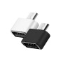 Magnet, Adaptateur 2.0 Micro vers USB-A, Lot 2 Mix Noir et Blanc, OTG Adaptateur Micro vers USB-A Compatible avec Tablette, Smar