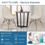 KELUINA Housses de chaises de Salle à Manger 2/4/6 Pièces Modernes médiévales pailles, Housses de chaises latérales caractéristi