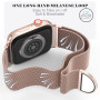 Bracelet breveté compatible avec les bracelets Apple Watch Femmes Hommes Séries 10 9 8 7 6 5 4 3 SE2 SE Ultra2 Ultra, boucle mil