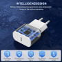 Chargeur Rapide iPhone 11 12 13 14,4Pack [Certifié Apple MFi ] Chargeur de 20W Adaptateur avec 2M USB-C de données Lightning Cor
