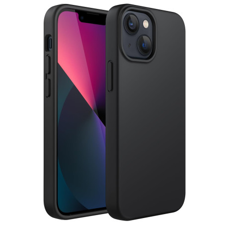 JETech Coque en Silicone pour iPhone 13 6,1 Pouces, étui de Protection Complète du Corps au Toucher Soyeux, Housse Doublure Douc