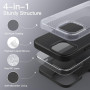 JETech Coque en Silicone pour iPhone 13 6,1 Pouces, étui de Protection Complète du Corps au Toucher Soyeux, Housse Doublure Douc