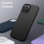 JETech Coque en Silicone pour iPhone 13 6,1 Pouces, étui de Protection Complète du Corps au Toucher Soyeux, Housse Doublure Douc