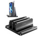 VAYDEER Support Vertical 4 en 1 pour Ordinateur Portable, 2 emplacements Compatible avec MacBook/iPad/PC jusqu'à 17,3 Pouces - N