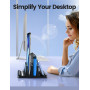VAYDEER Support Vertical 4 en 1 pour Ordinateur Portable, 2 emplacements Compatible avec MacBook/iPad/PC jusqu'à 17,3 Pouces - N