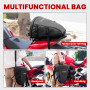 UBORSE Sacoche Moto Etanche Sac de Selle Moto Extensible 10 à 14L Sacs Arrière pour Motos avec Bandoulière et Poignée Sacs de Qu