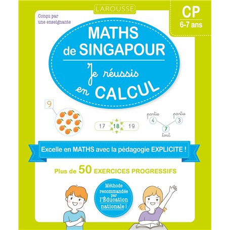 Maths de Singapour - Je réussis en calculs - CP