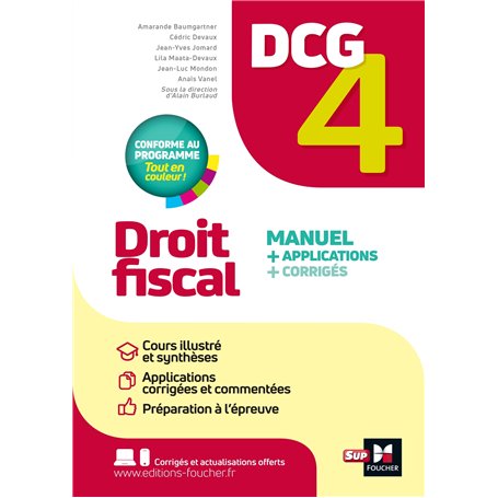 DCG 4 - Droit fiscal - Manuel et applications - Millésime 2025-2026