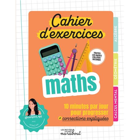 Cahier d&#039;exercices maths