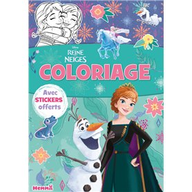 Disney La Reine des Neiges - Coloriage avec stickers (Olaf et reine Anna) - offerts Disney La Reine des Neiges - Coloriage avec stickers (Olaf et reine Anna) - offerts