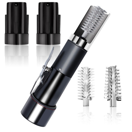 BJYX Ecailleur Électriques à Poisson avec 3 Types Lames(4 têtes au Total) Machine à Gratter Électrique Rechargeable sans Fil Éta
