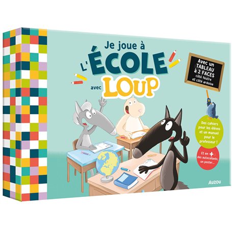 Je joue à l'école avec loup