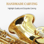 WUQIMUSC Saxophone alto débutant pour adultes, étudiant, saxophone Eb, instrument professionnel en laiton avec étui pour saxopho