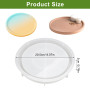 Moule Resine Epoxy Plateau Rond, 20.5cm Moule Plateau en Résine Silicone, Moules Dessous de Verre Resine Epoxy, Moule en Resine 