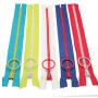 SHUNLI 10 Pièces Lot de Fermeture Eclair 30cm, 10 Couleurs Fermeture Eclair, Non séparables Résine Fermeture Eclairs pour la Cou