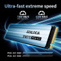 Ediloca EN870 SSD 4 to PCIe Gen4, NVMe M.2 2280, jusqu'à 7450 Mo/s, Disque SSD Interne, Cache SLC Dynamique, Compatible avec PS5