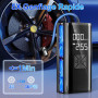 Gonfleur Pneus Voiture Sans Fil, Compresseur à Air Portatif, 150PSI 12V 6000mAh Mini Compresseur Portable avec Lumière LED, Voit