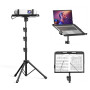 KDD Support Videoprojecteur -4 en 1 Pupitre Musique Pliable avec Bras à Ressort Trépied Ordinateur Portable Support Tablette ave