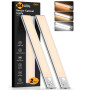 Gritin Lampe de Placard-84 LED Super Lumineuses, 26CM, 3 Couleurs&5 Luminosités, 4 Modes, Détecteur de Mouvement,Rechargeable 18