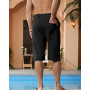 YAOBAOLE Shorts et Bermuda Homme 3/4 Long Pantacourt Court Homme Eté Coton Lin Short Taille Elastique