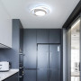 Comely 2 Pièces Plafonniers LED Moderne pour Chambre, Cuisine, Couloir, 32W 2350LM Luminaire Plafond, Rond Lampe LED Plafond, Bl