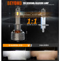 D-Lumina Ampoule H1 LED Future Série,120W 30000LM,kit LED Haute Lumens,Blanc Froid 6500K,étanche IP68 et Système de Refroidissem