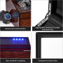 BEWISHOME Remontoir de Montre Automatique, Rotate Remontoir à Montres avec lumière LED, 4 Remontoirs avec Moteur Silencieux et 6