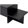 Table basse - HARMONY - Rectangulaire - Noir - 80 x 40 x 40 cm
