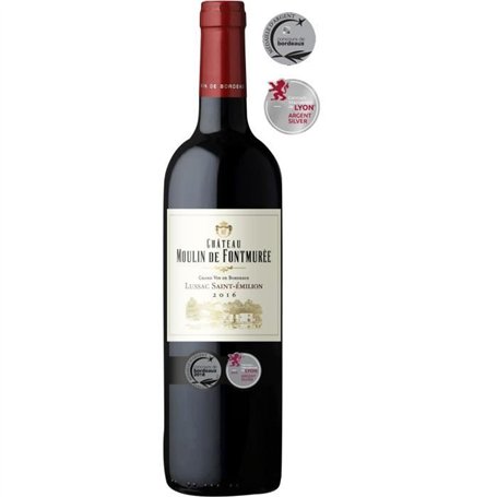 Château Moulin de Fontmurée 2016 Lussac Saint-Emilion - Vin rouge de Bordeaux