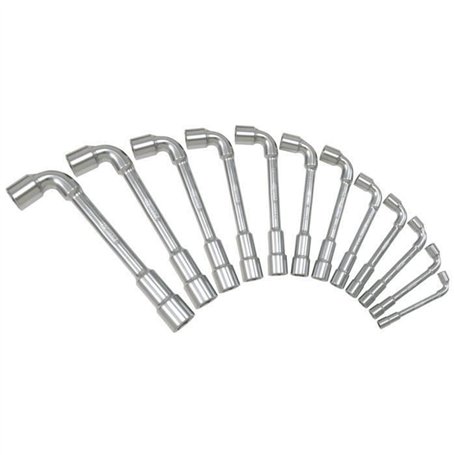 Clés a pipe - KS TOOLS - 517.0442 - Boite de 12 clés a pipe débouchées métriques - 6 pans - De 7 a 24 mm