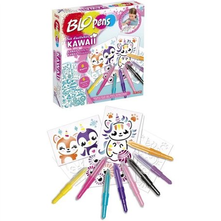 LANSAY - BLOPENS - Set d'Activités Kawaii - Feutres Fantastiques - Des 5 ans