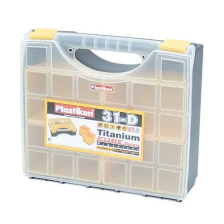 Organisateur a outil - Plastiken - 83031D_NOIRE - Cube - 31 cm - Titanium - En plastique