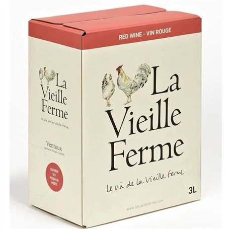 La Vieille Ferme Vin de France - Vin rouge - 3 L