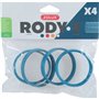 Connecteurs pour cage rongeur Rody3 - ZOLUX - Roylounge - Bleu - 4 pieces