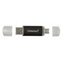 Clé USB INTENSO Twist Line 256 GB Anthracite (2 Unités)