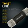 Clé USB INTENSO Twist Line 256 GB Anthracite (2 Unités)