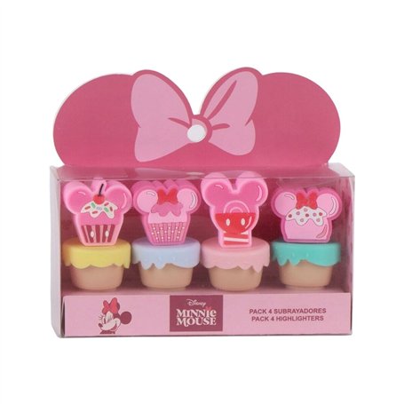 Surligneur Minnie Mouse Rose 5 Pièces